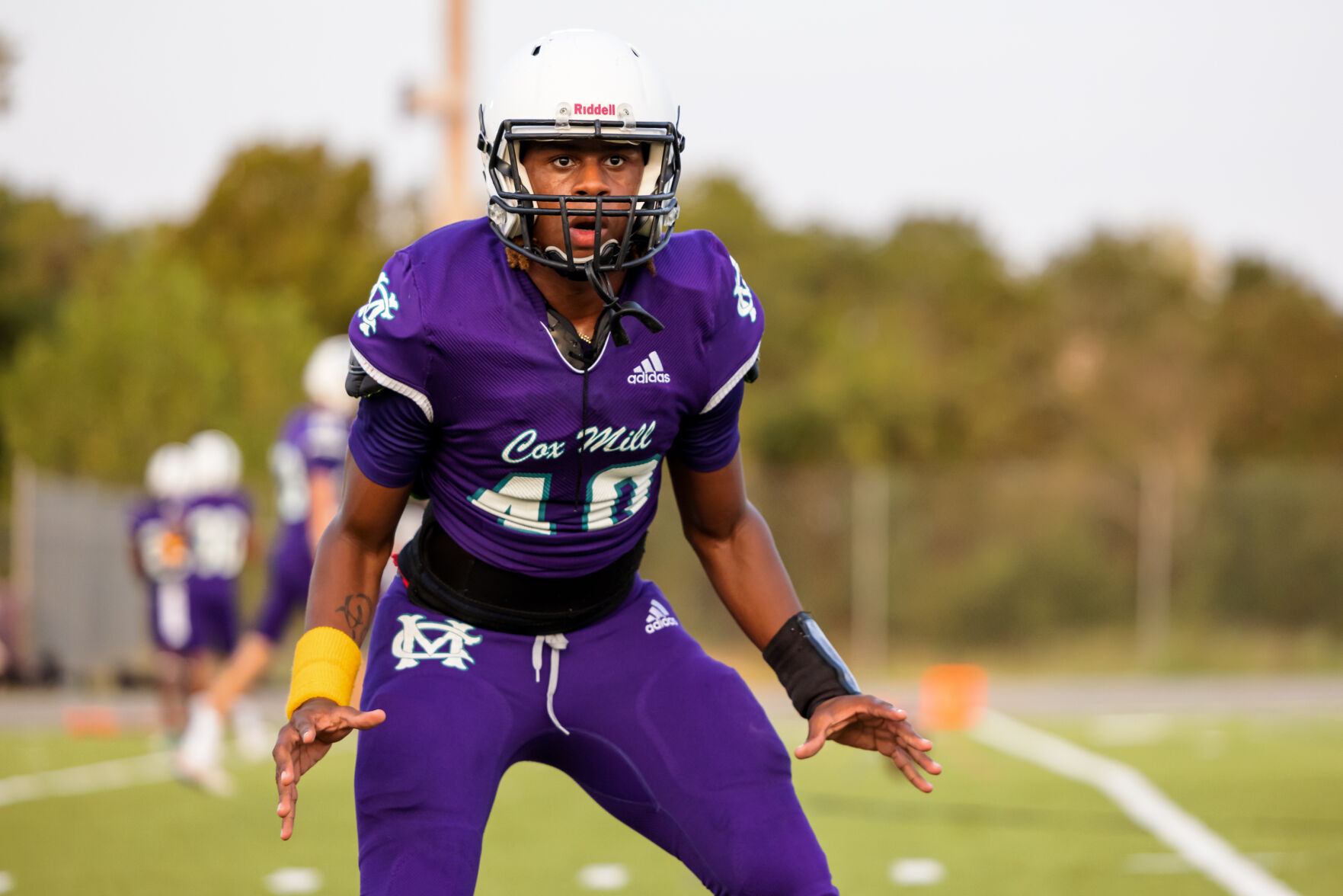 The Hough Huskey defeated the Cox Mill Chargers 48-7 on Friday night at Cox Mill High School.